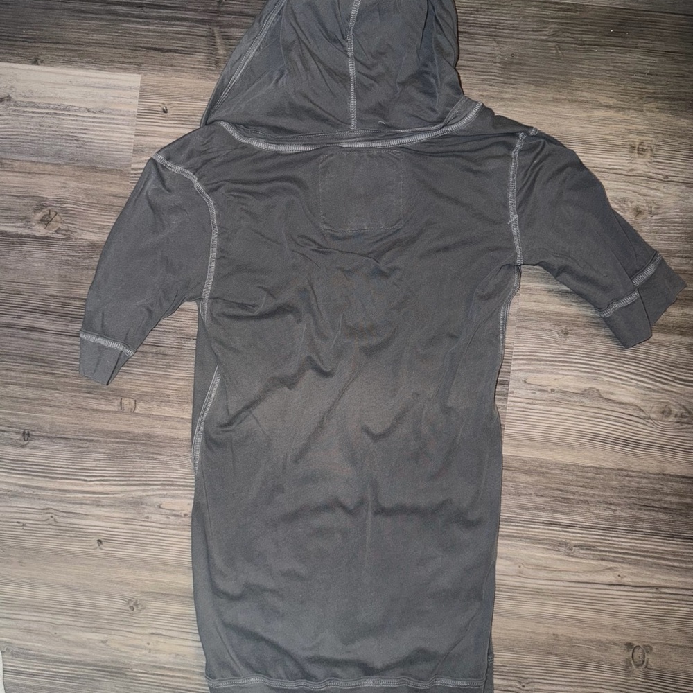 Abercrombie & Fitch Charcoal Hoodie Shirt - Picture 4 of 5